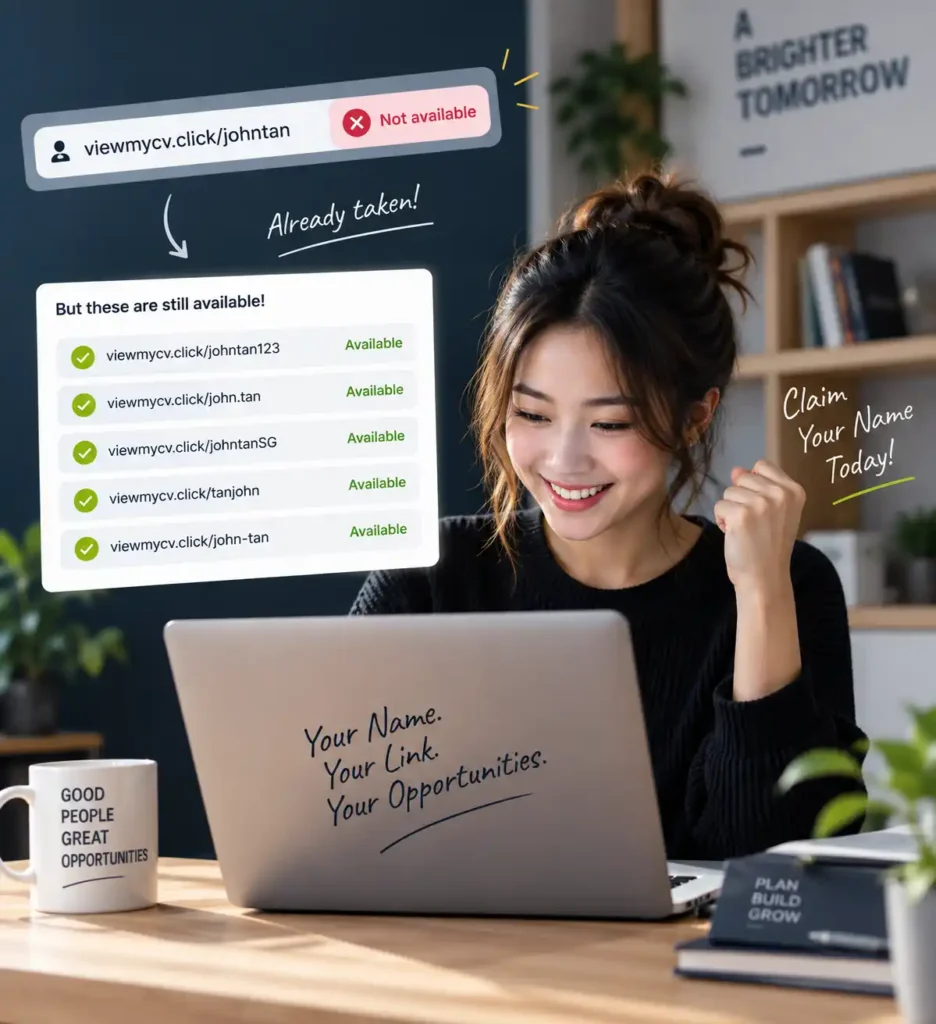 Your name. Your link. Claim it before it's gone.